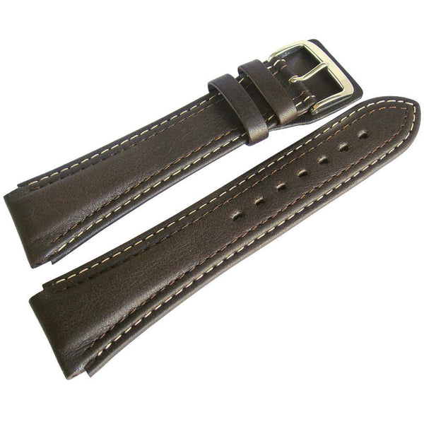 Siena Brown Extra Thin Leather Watch Strap