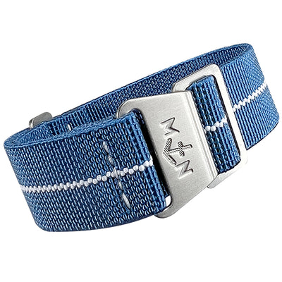 Bonetto Cinturini 270 Blue Rubber Watch Strap | Holben's