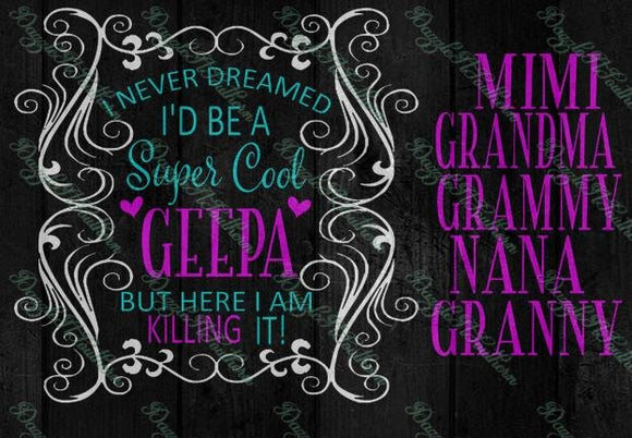 Download Family Tagged Nana Creative Boutique Svg Designs SVG Cut Files