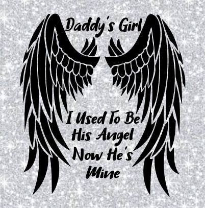 Download Daddy S Girl Angel Wings Svg Cutting File Cricut Silhouette Vector Ima Creative Boutique Svg Designs