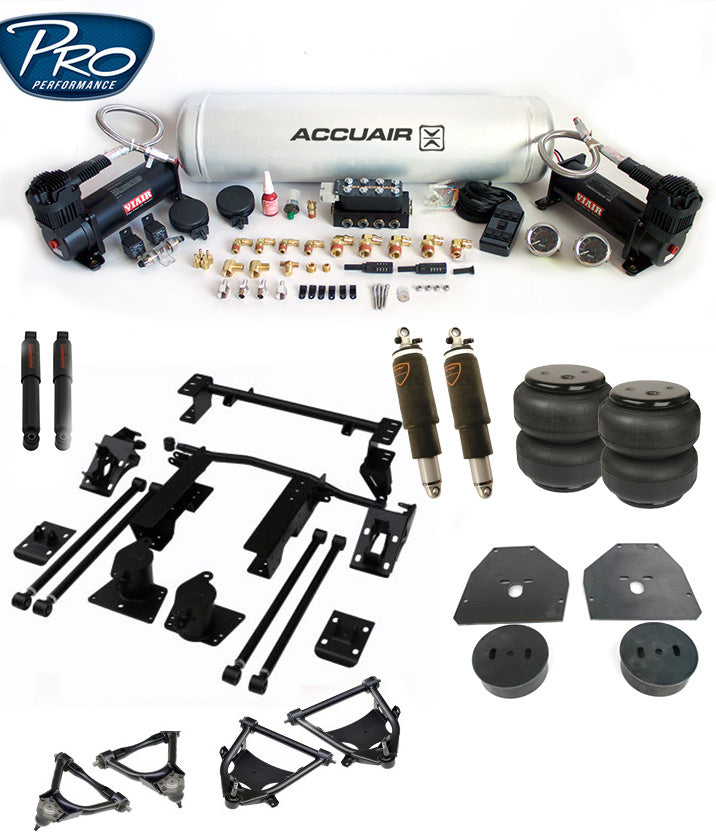 73 87 C10 Air Ride Bag Suspension Kit System Pro Performance