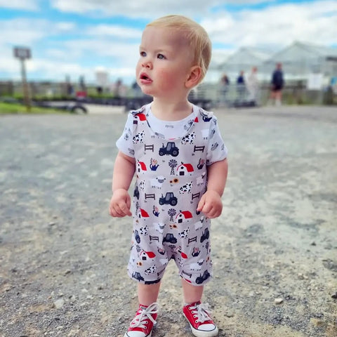 Windmil Farm Unisex Shortie Romper 