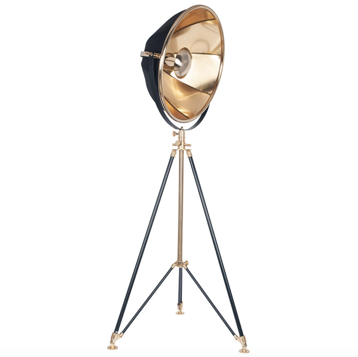 gold tripod lamp