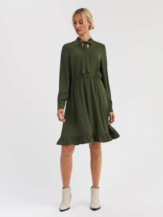 Langærmet kjole med art mønster – Lindex Danmark