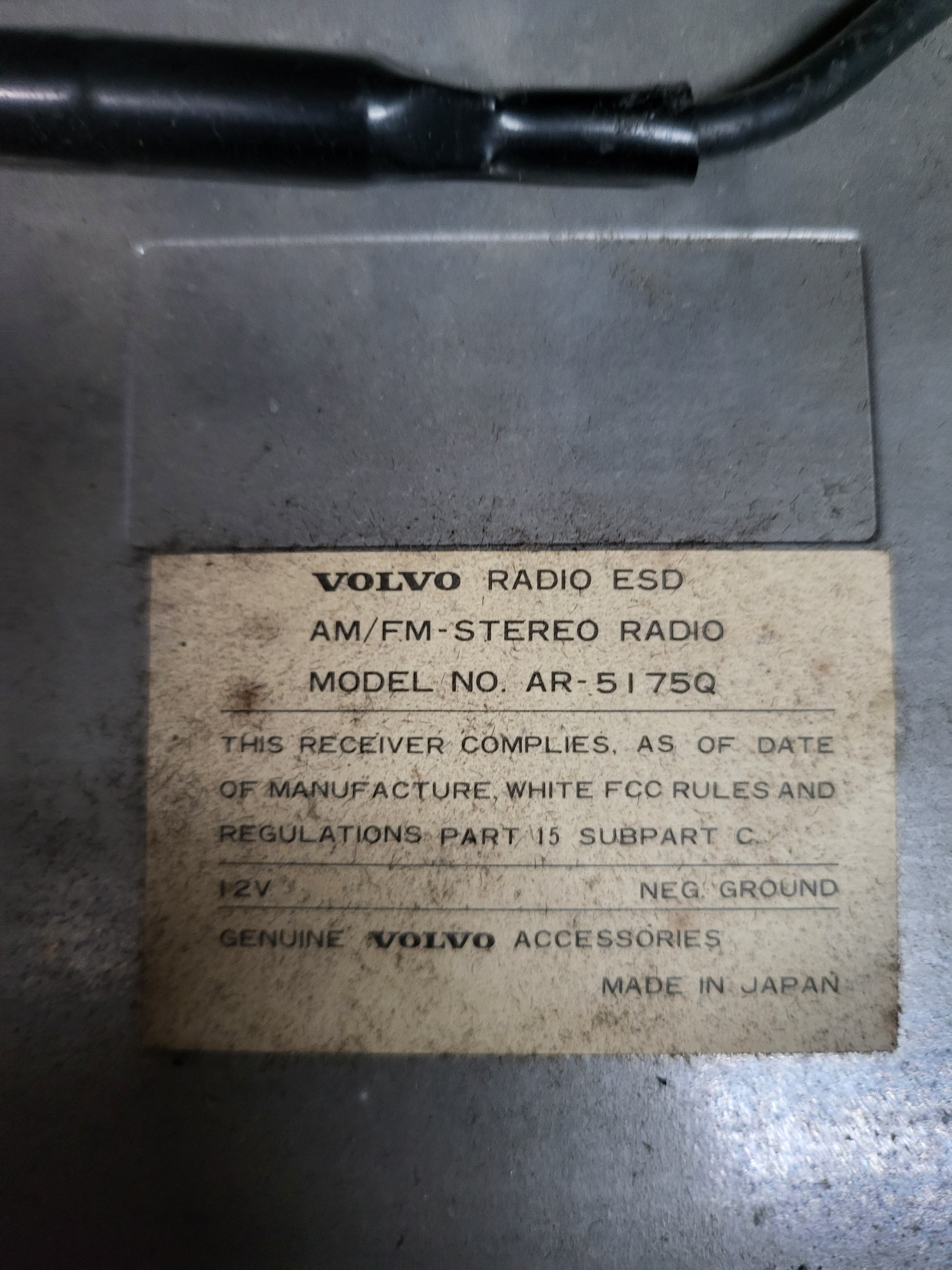 Volvo 240 Radio Used – Redblock Society