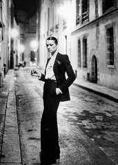 Helmut Newton photo of Le Smoking