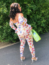 Load image into Gallery viewer, Butterfly Mesh Jumpsuit - Plus Size Available