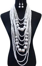 Load image into Gallery viewer, Multi-strand Pearl Necklace