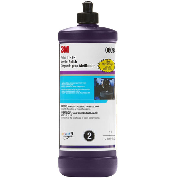 3M Rubbing Compound, 05973, Liquid Formula, High Quality, 1 qt (32