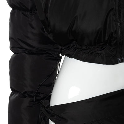 Bubble Parka Coat Mini Skirt Warm Jacket Two Piece Set MALSOOA
