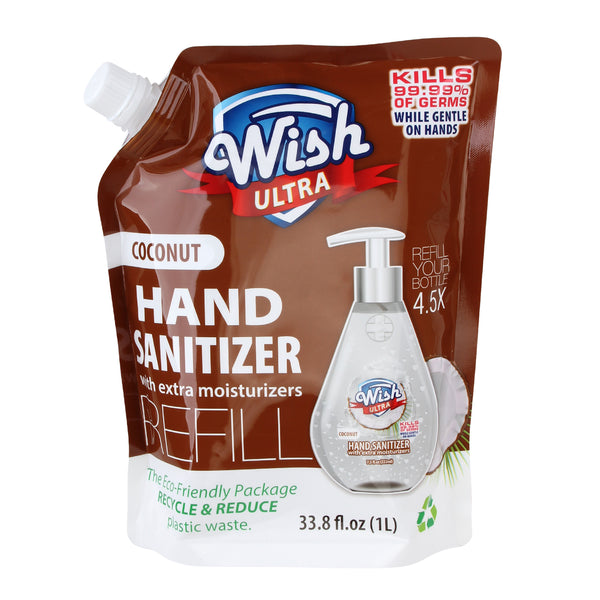 Wish Hand Sanitizer with clip and Vitamin E, 4 × 53 ml - Deliver-Grocery  Online (DG), 9354-2793 Québec Inc.