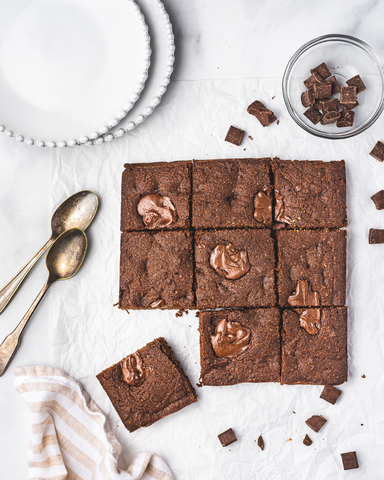 Belgian chocolate chunk brownies