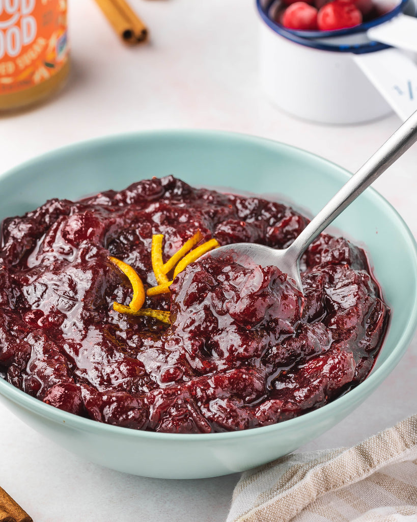 Keto Cranberry Sauce with Orange Marmalade