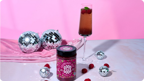 raspberry champagne cocktail