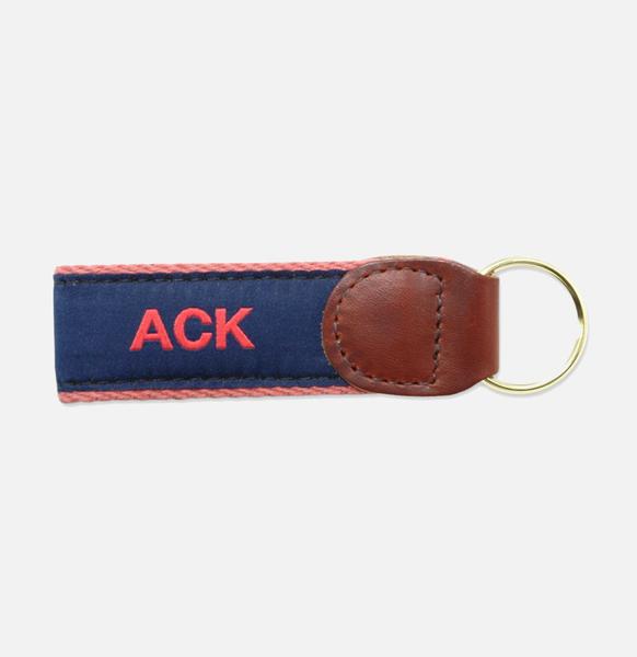 Monogrammed Needlepoint Key Fob