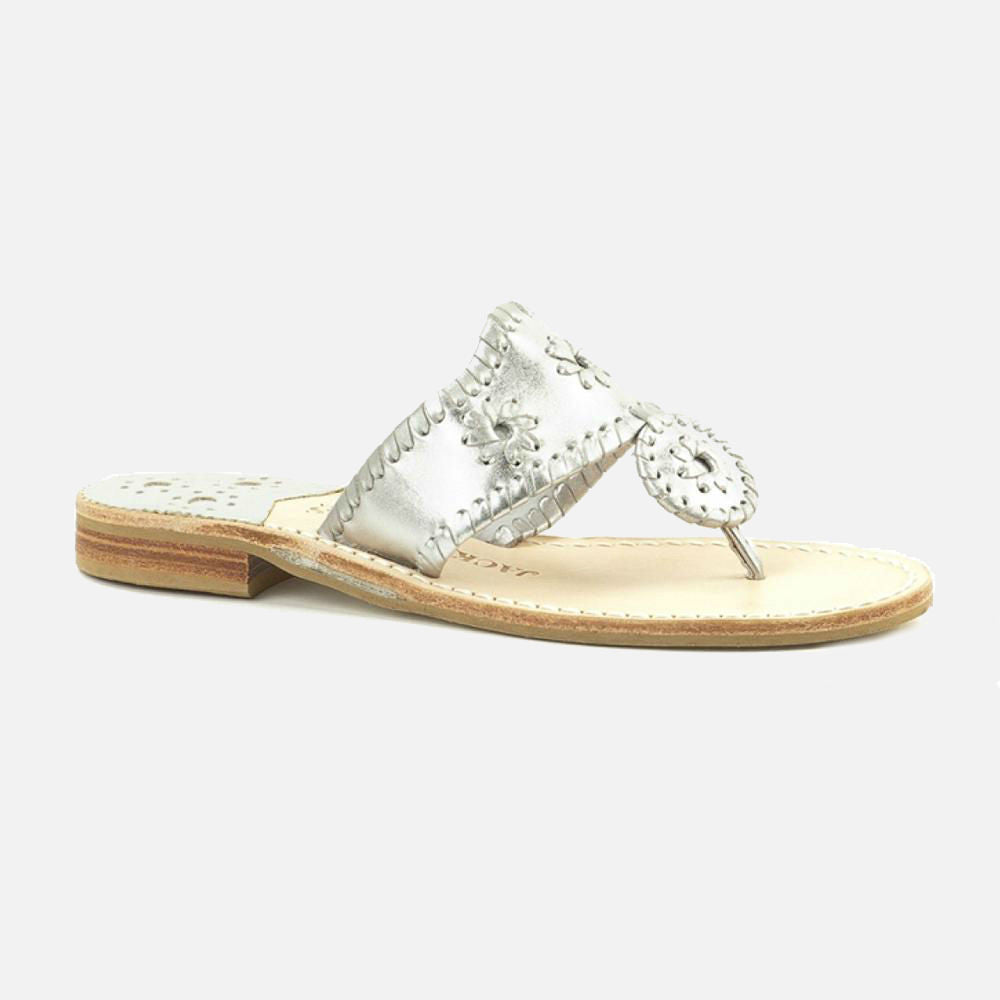 Jack Rogers Hamptons Sandal - Silver 