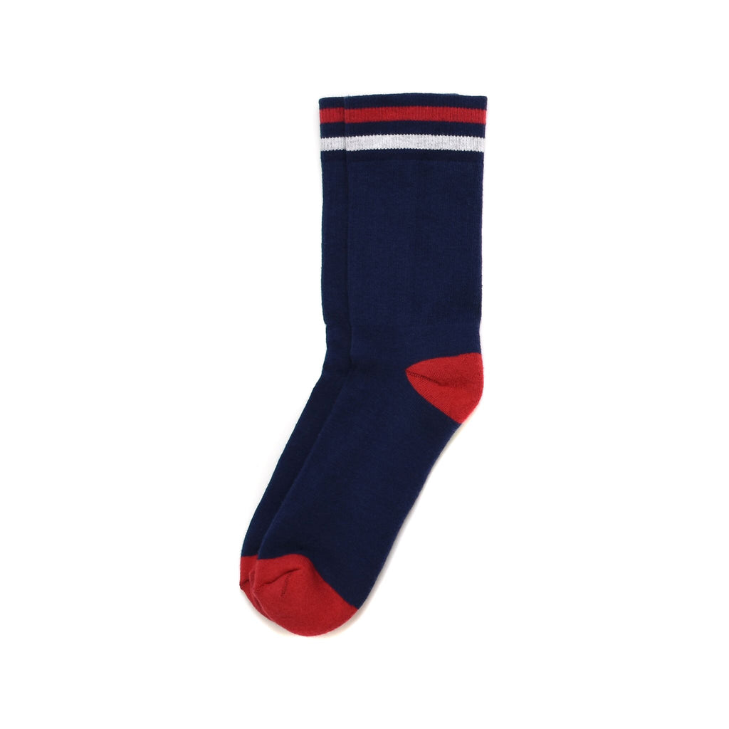 navy athletic socks
