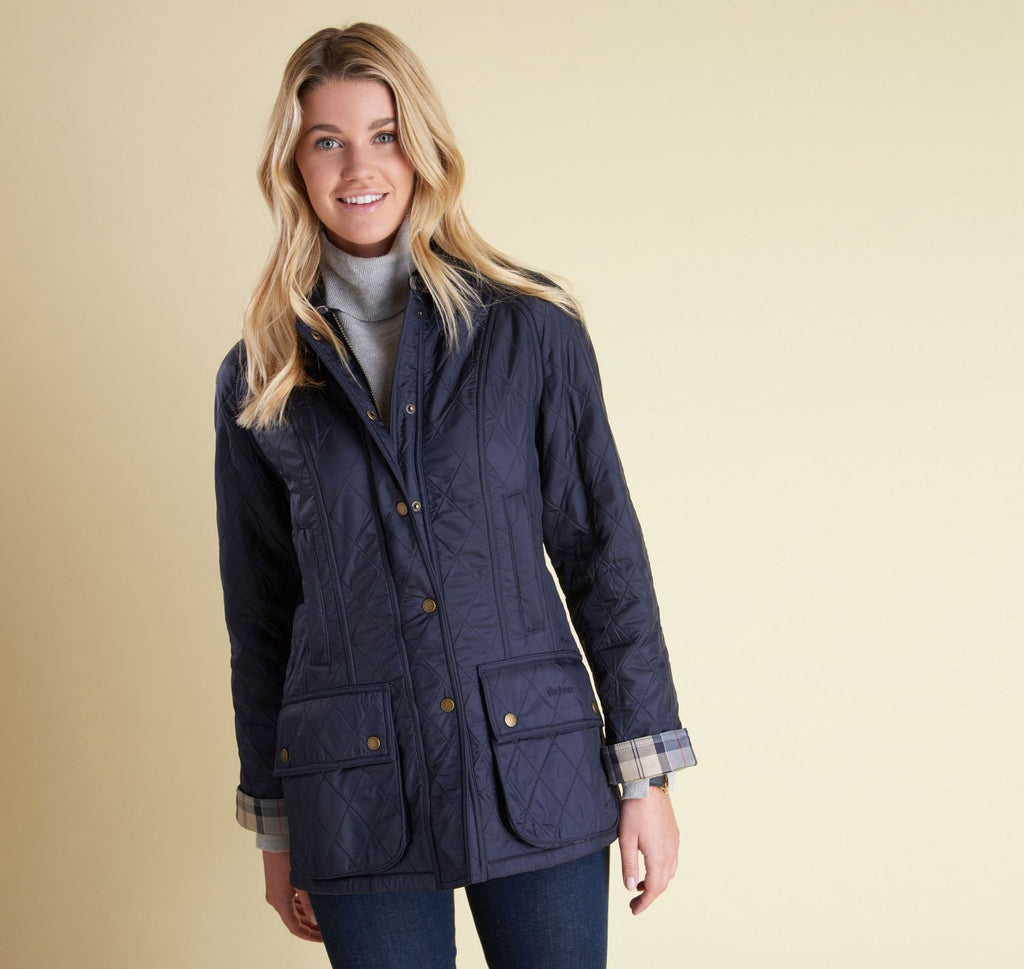 barbour millfire quilted jacket