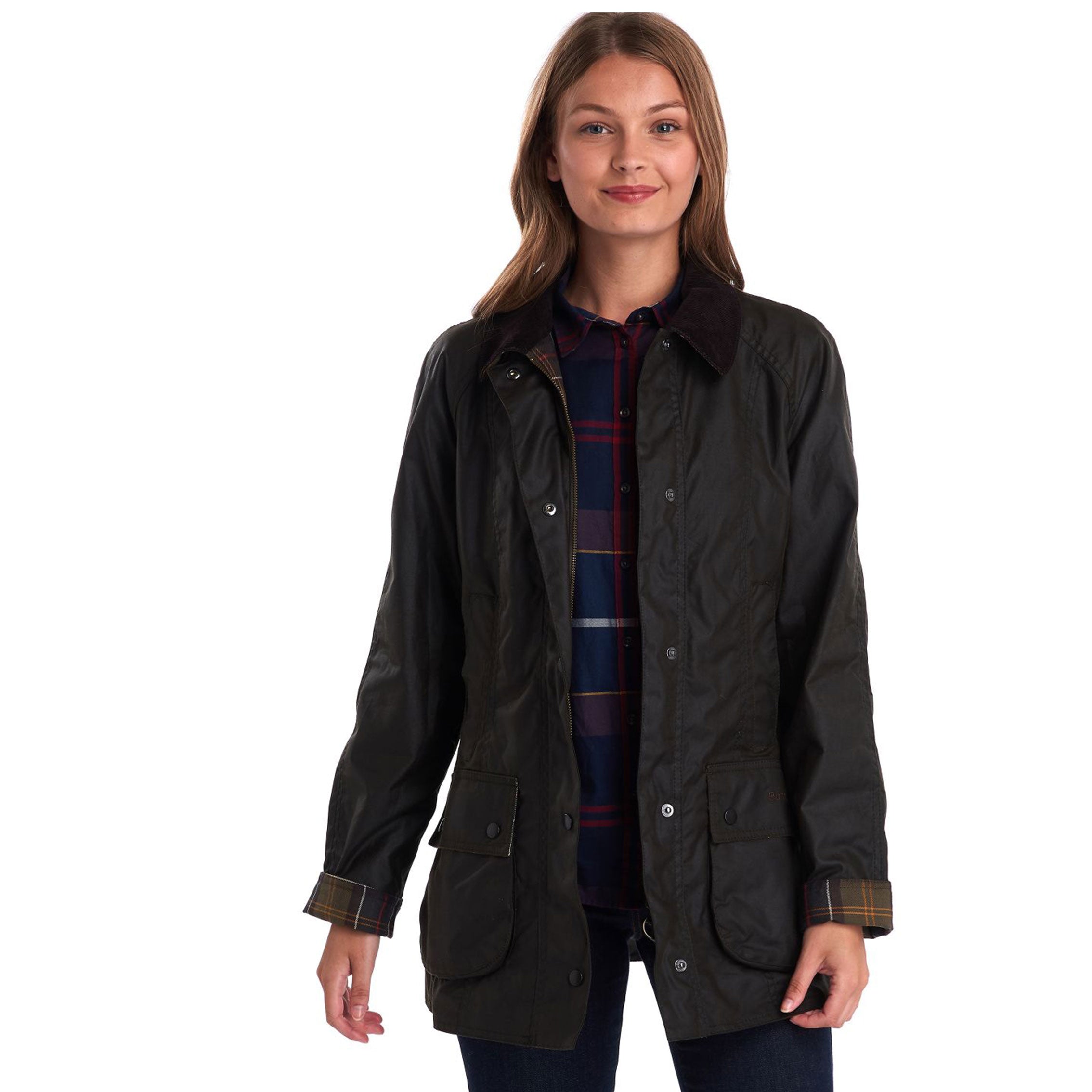 barbour classic beadnell waxed jacket olive