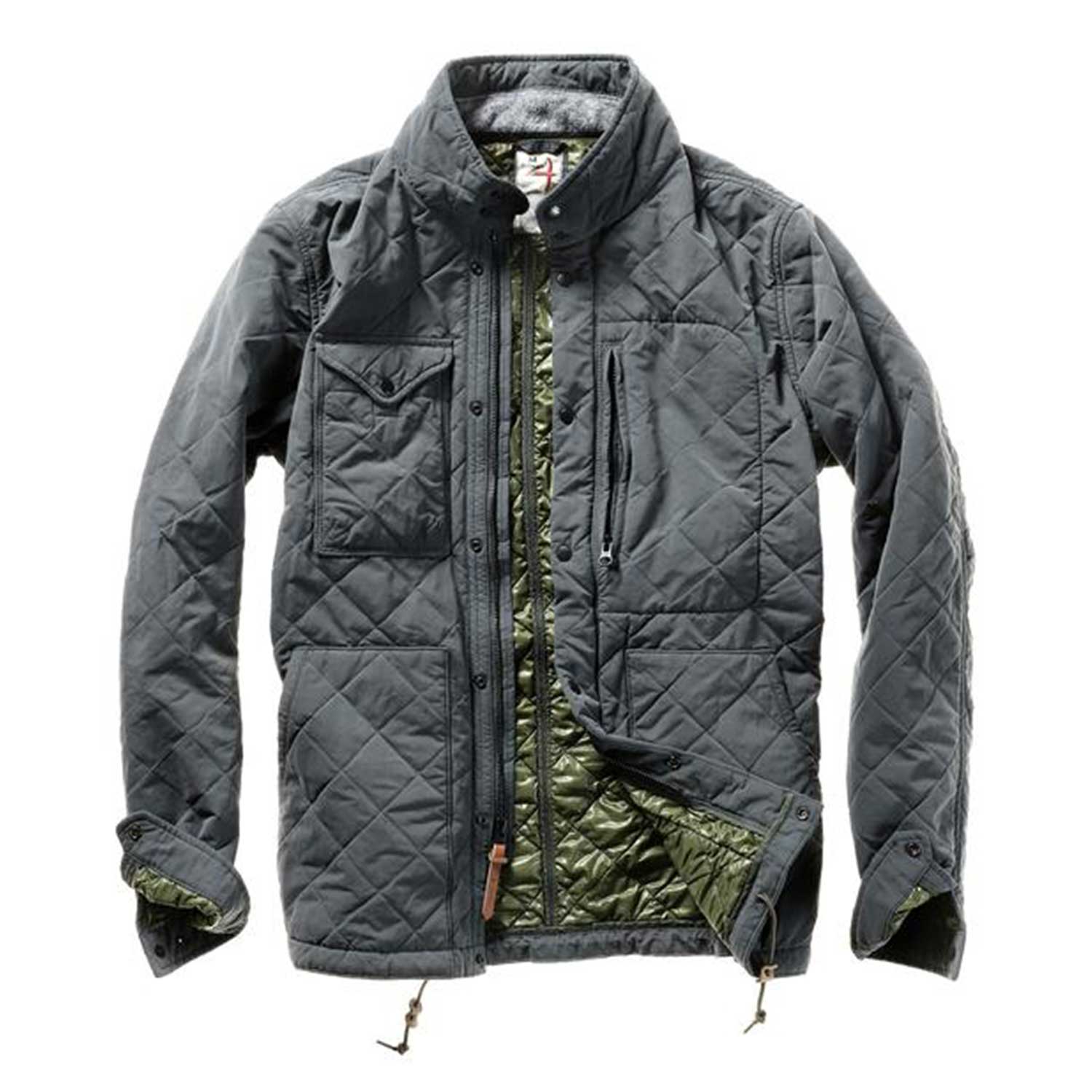 Relwen Quilted Tanker - Dark Grey