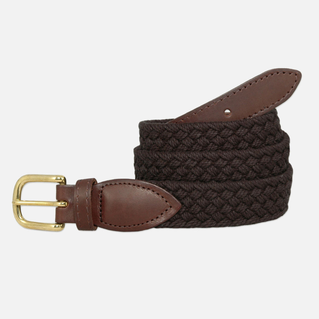 YRI Men's Braided Cotton Belt - Black – Murray's Toggery Shop
