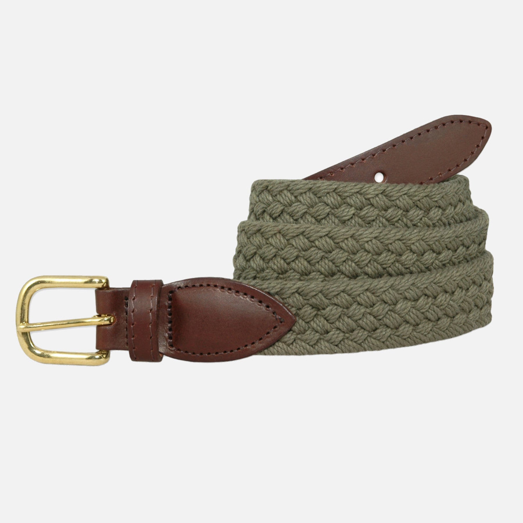 YRI Men's Braided Cotton Belt - Pale Blue - Murray's Toggery Shop