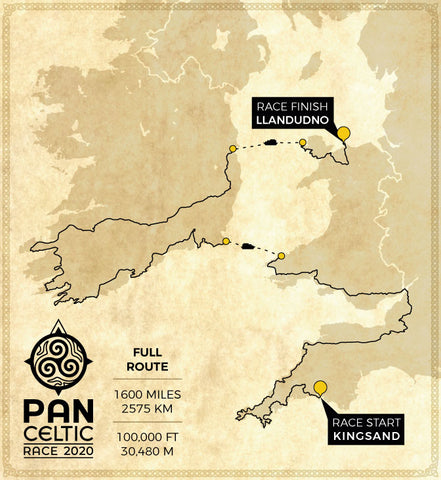 Pan Celtic Race 2020 Route