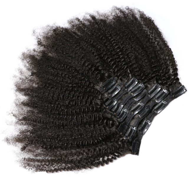 Virgin Afro Kinky Clip-Ins – Celebrity Hair For Less