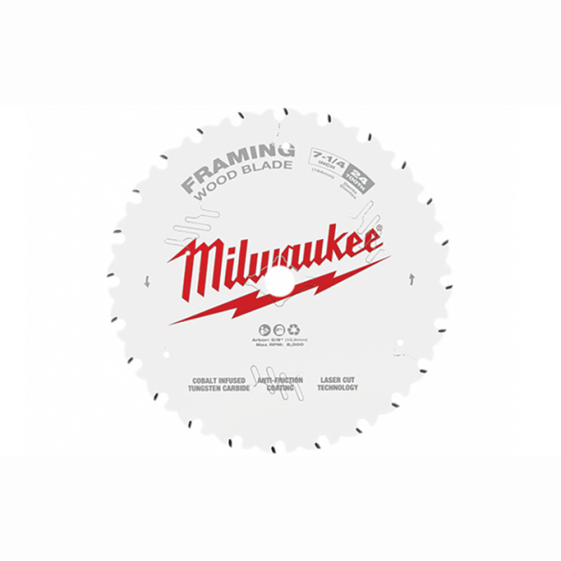 Milwaukee 48-41-0720 7-1/4 in. x 24-Tooth Framing Circular Saw Blade (10  Pack)