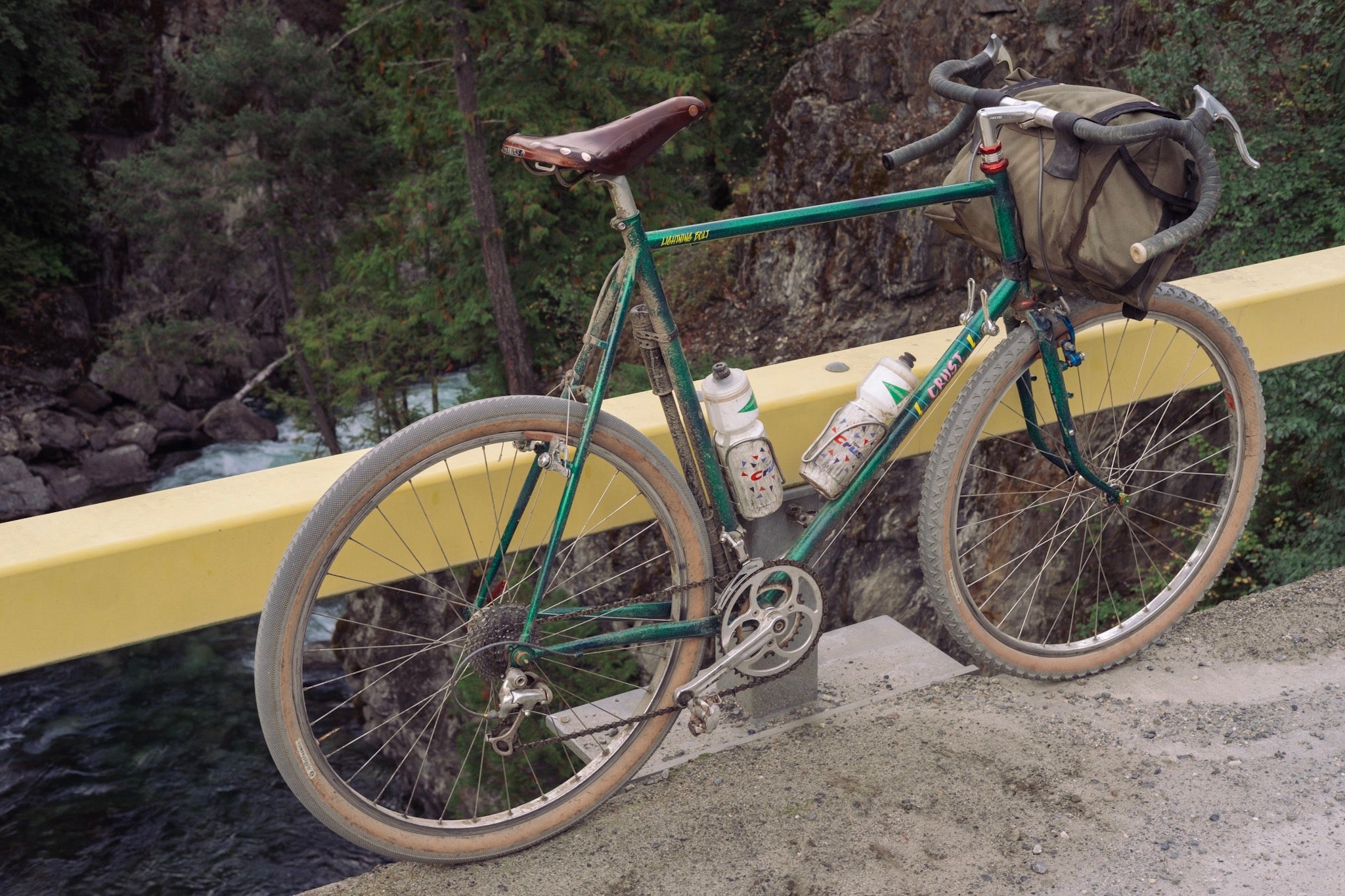 Bene's Prototype Crust Canti Lightning Bolt with proto CAVA rear tire. 