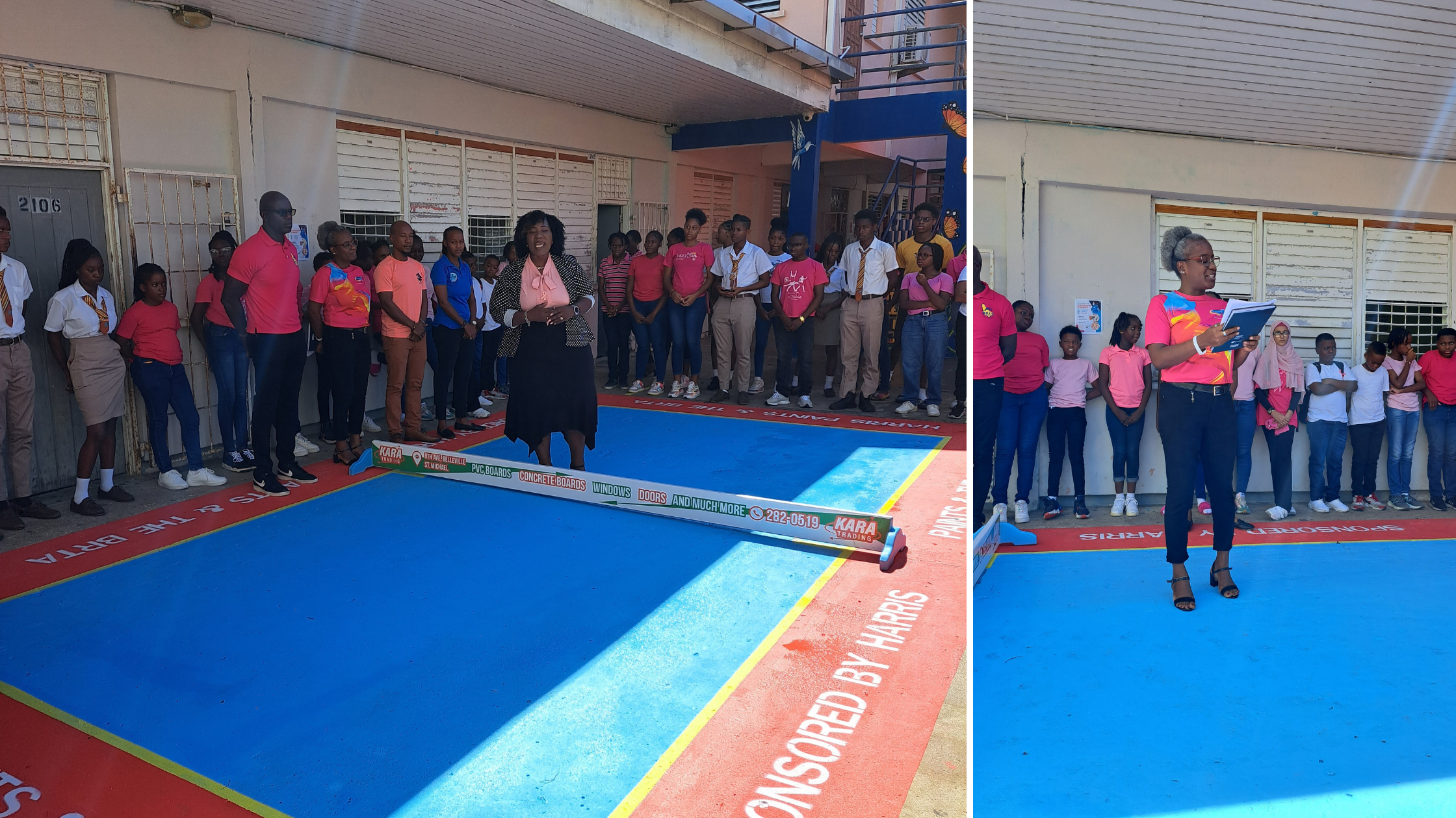 Opening ceremony on the completion of the 50th Road Tennis Court at the Ellerslie School