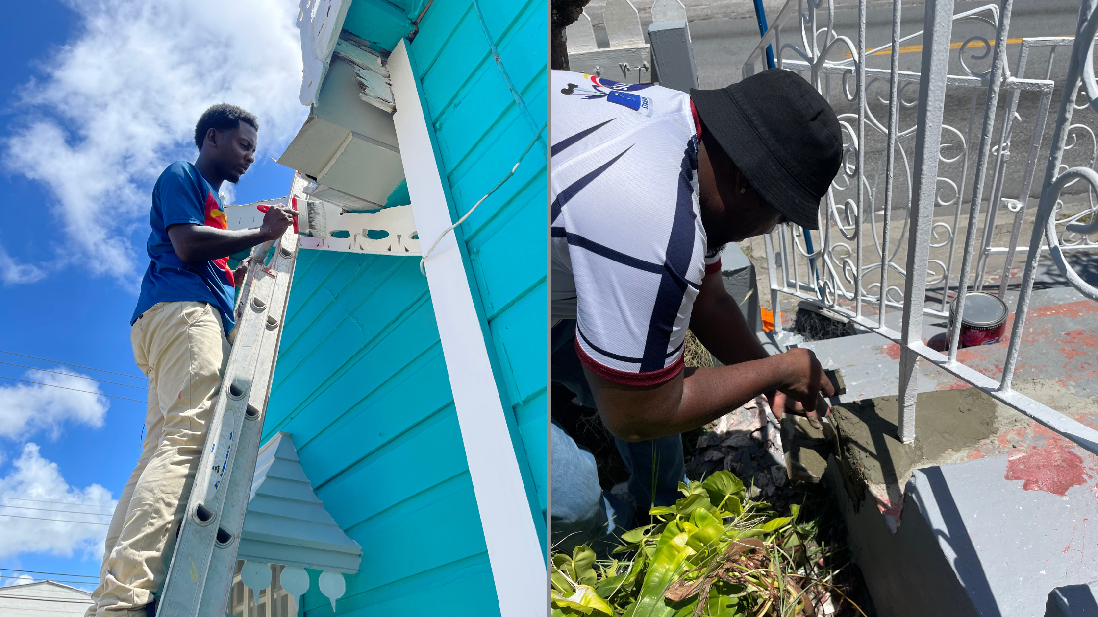 Using Harris Paints' Ulltima Plus line of paint, staff members were able to transform a traditional Bajan home.