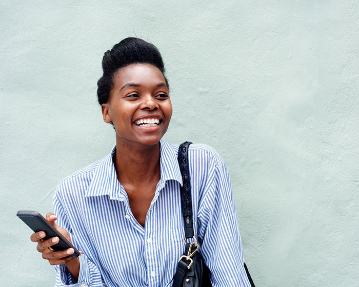 Woman with a phone