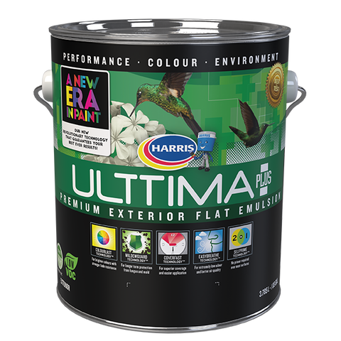 Harris Paints NEW Era Ulttima+ Exterior Flat Paint available in Antigua