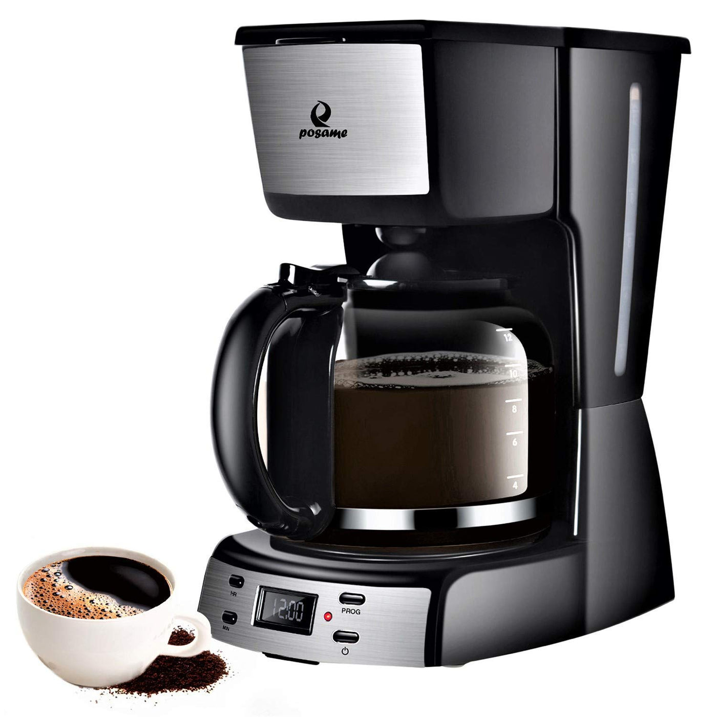 Posame Coffee Maker 12 Cup Programmable 