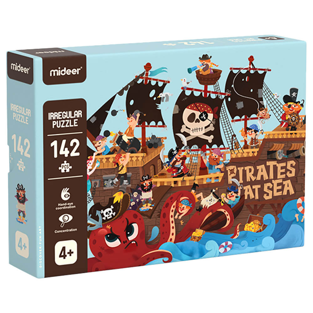 Mideer Irregular Puzzle - Pirates At Sea