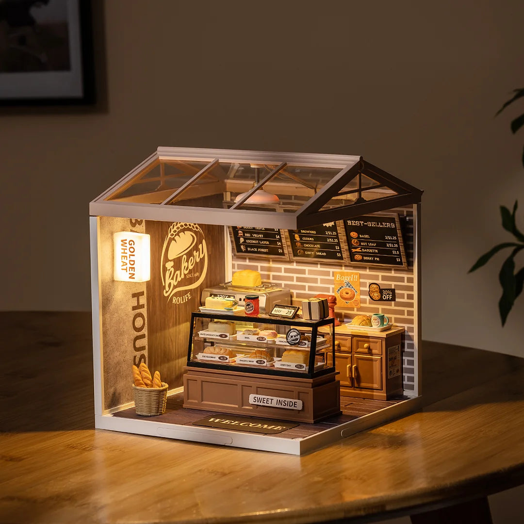 Robotime Rolife Super Store Golden Wheat Bakery