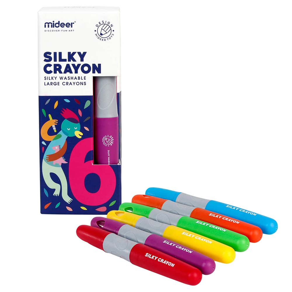 Mideer Silky Crayon 6 Colour