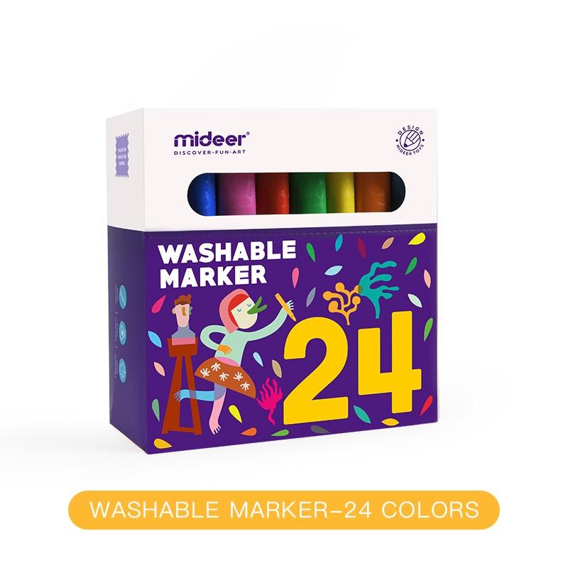 Mideer Washable Marker- 24 Colors