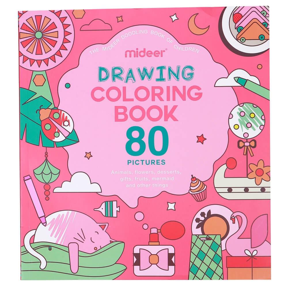 Mideer Drawing Coloring Book - Pink Bubble Party