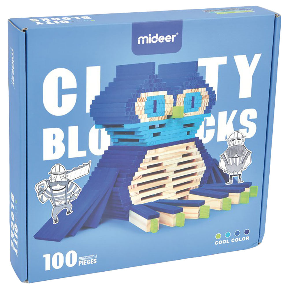 Mideer Wooden City Blocks - Cool