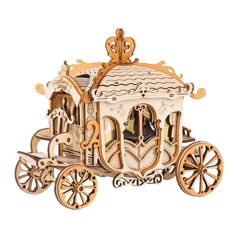 Robotime 3D Wooden Puzzle Classic Carriage