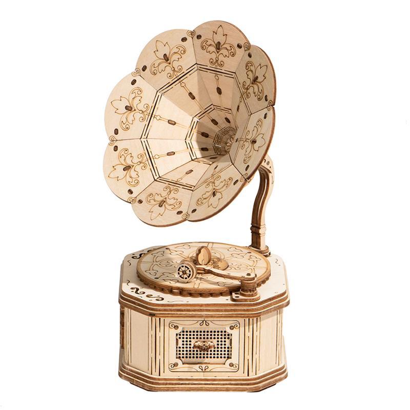 Robotime Rolife 3D Wooden Puzzle - Gramophone