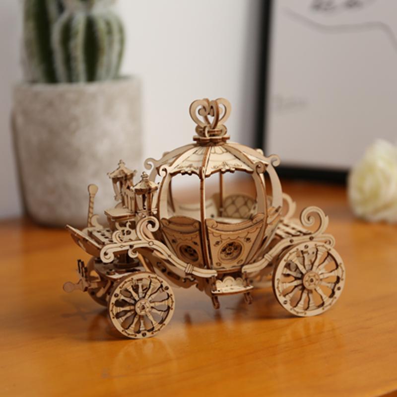 Robotime 3D Wooden Puzzle - Pumpkin Carriage
