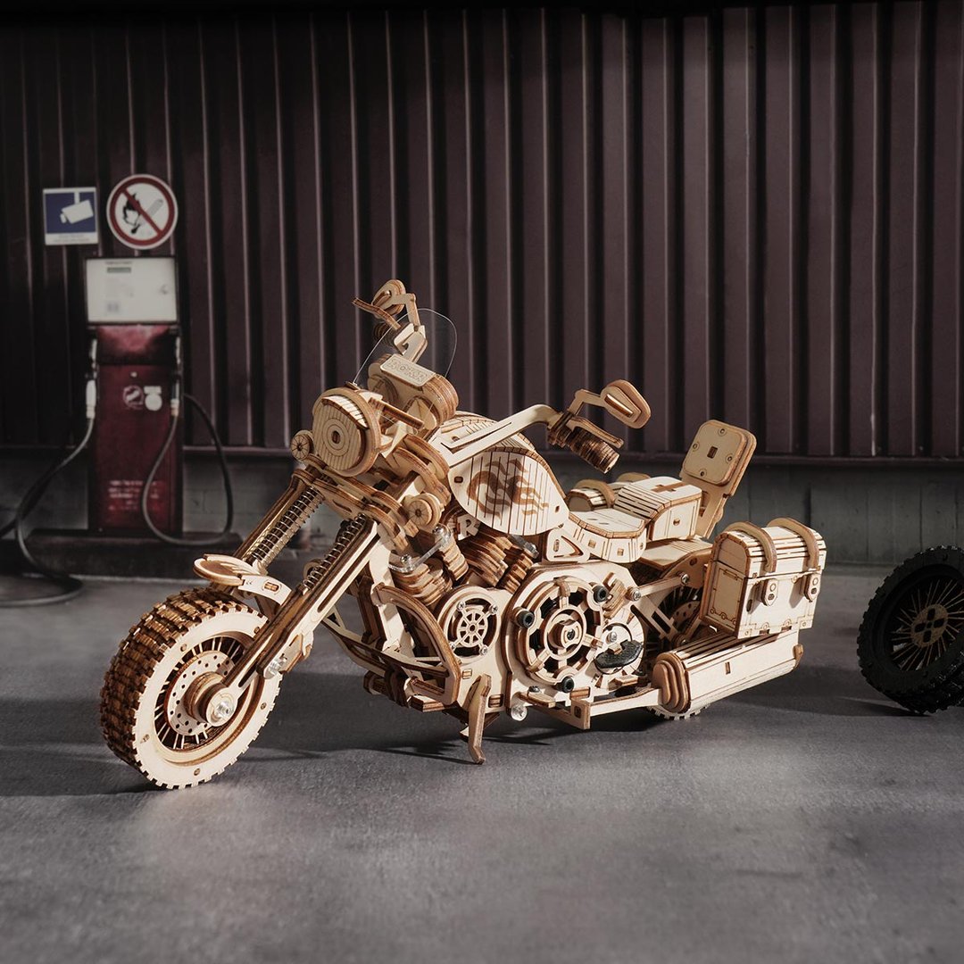 Robotime ROKR 3D Wooden Puzzle Cruiser Motorcycle