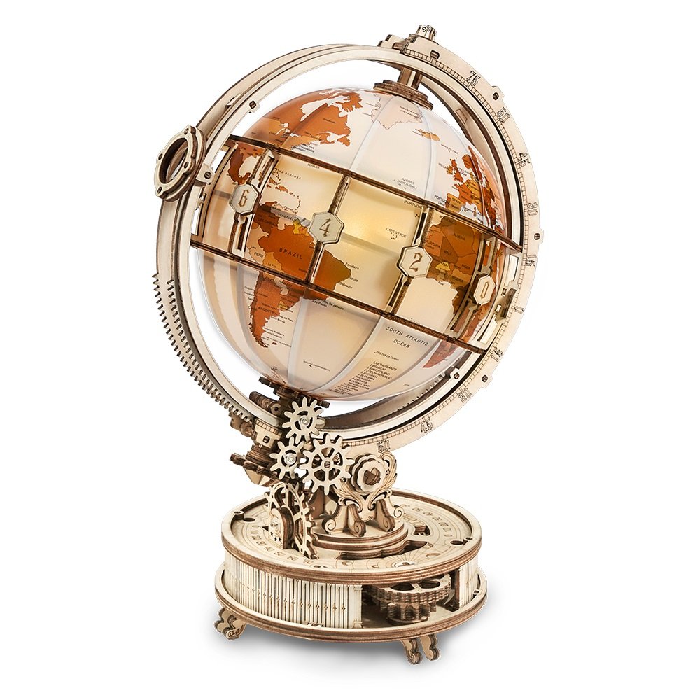 Robotime ROKR Luminous Globe 3D Wooden Puzzle