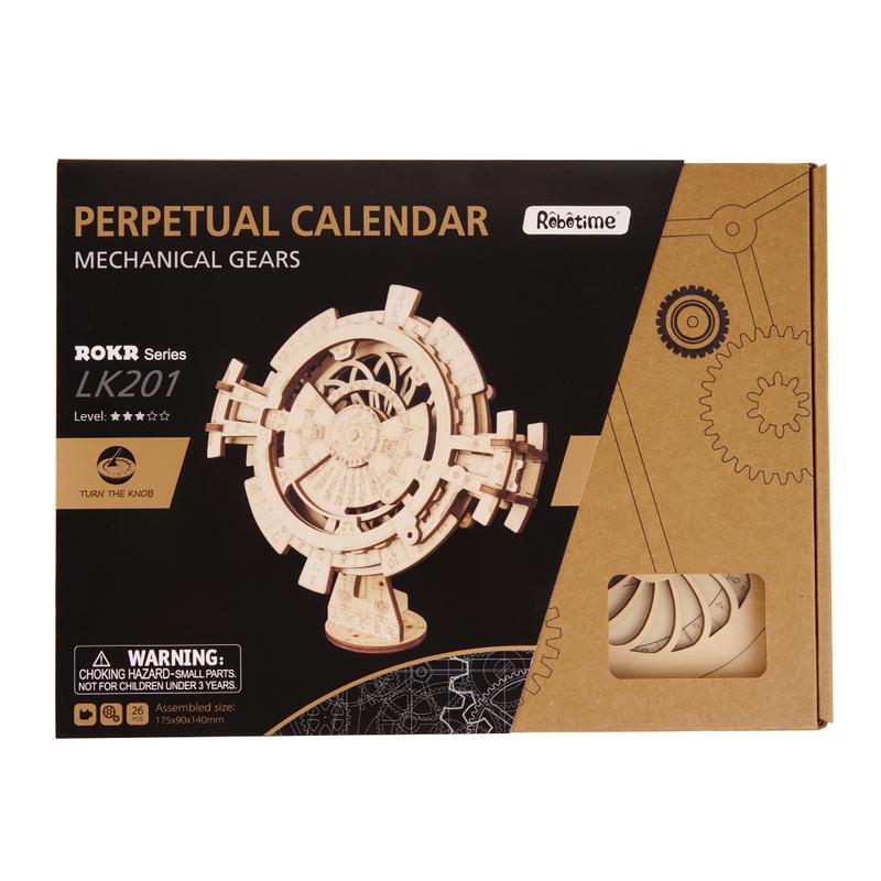 Robotime ROKR Mechanical Gears - Perpetual Calendar