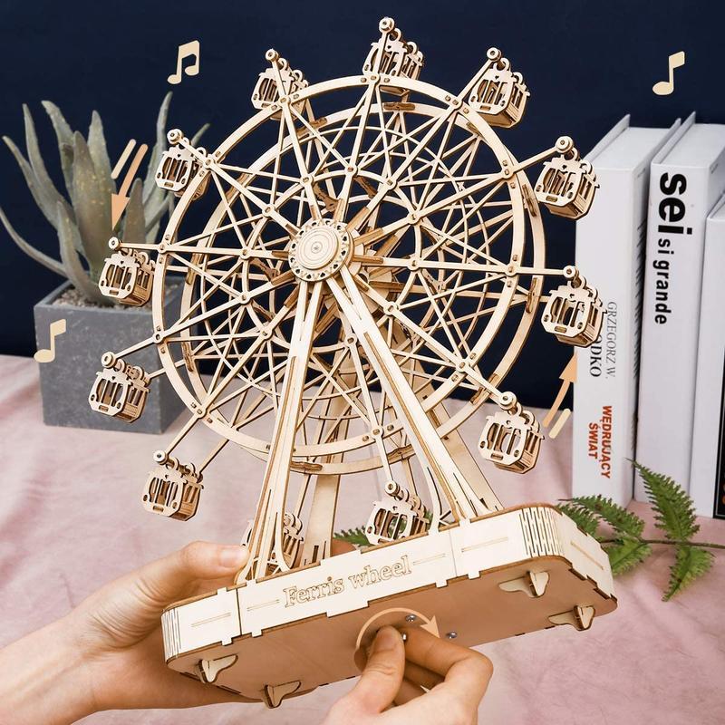 Robotime Wooden Music Box- Ferris Wheel