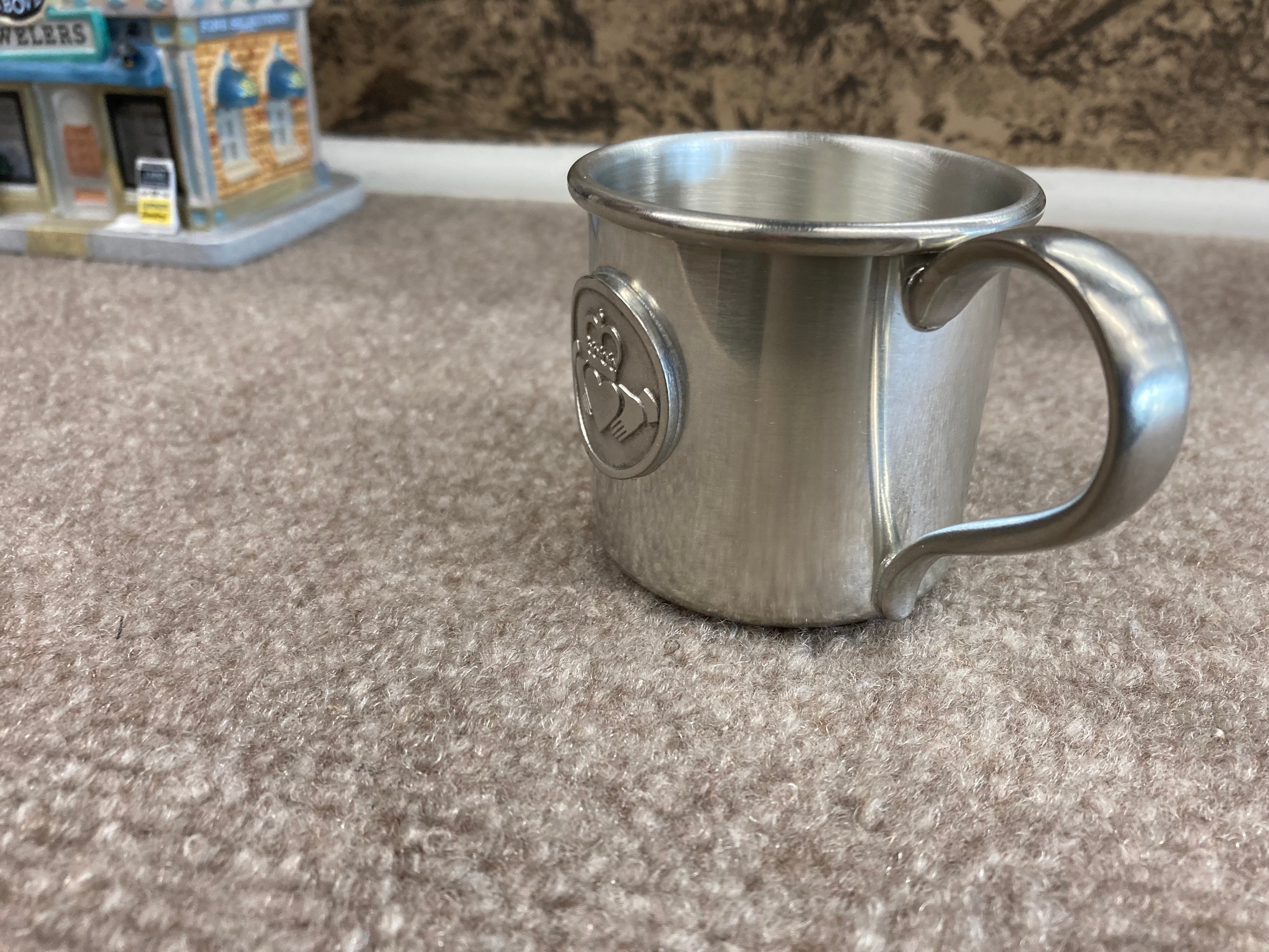 Claddagh Pewter Baby Cup