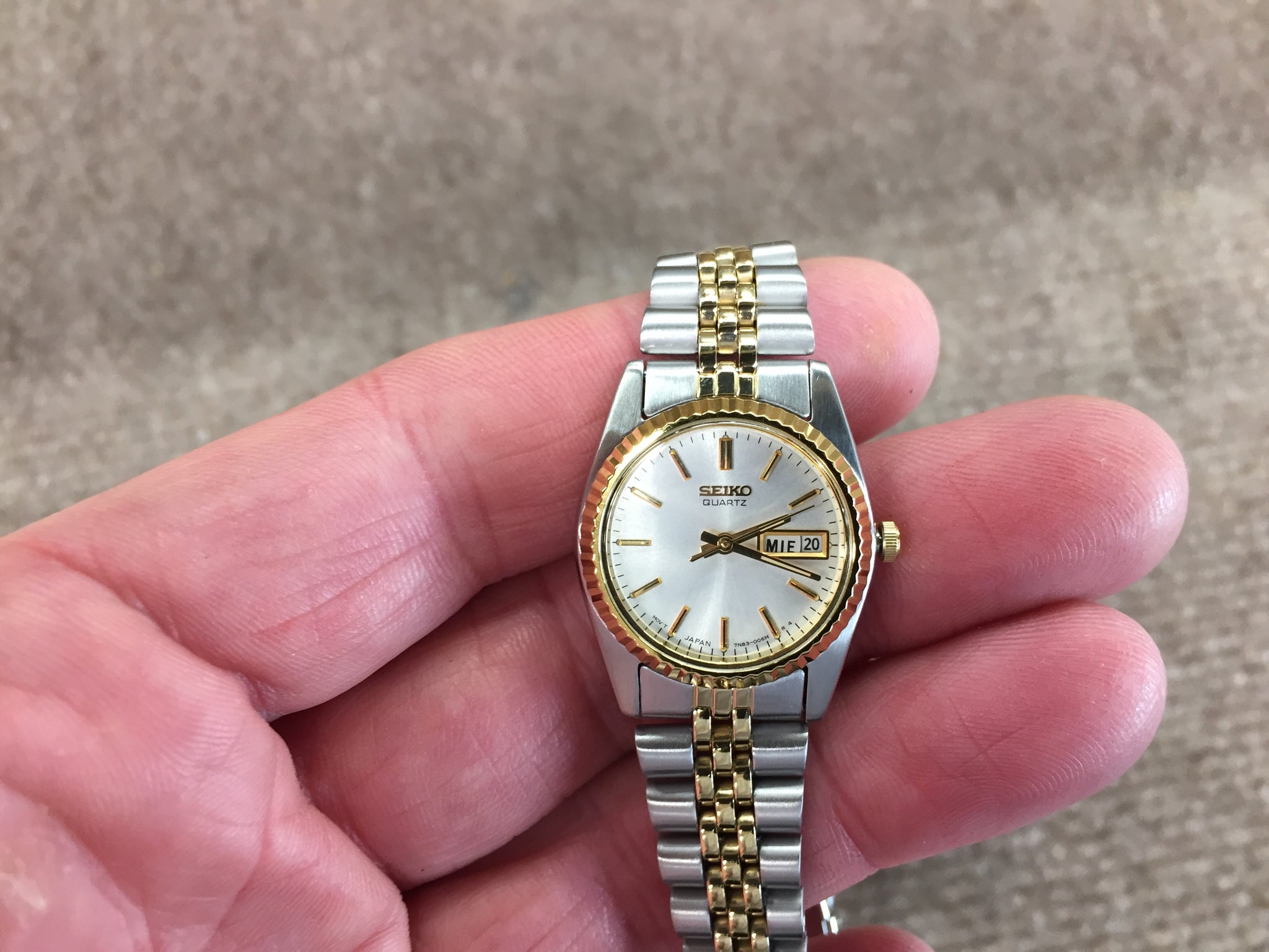 Seiko Women's Gold And Silver Color Watch – DeGrandpre Jewelers